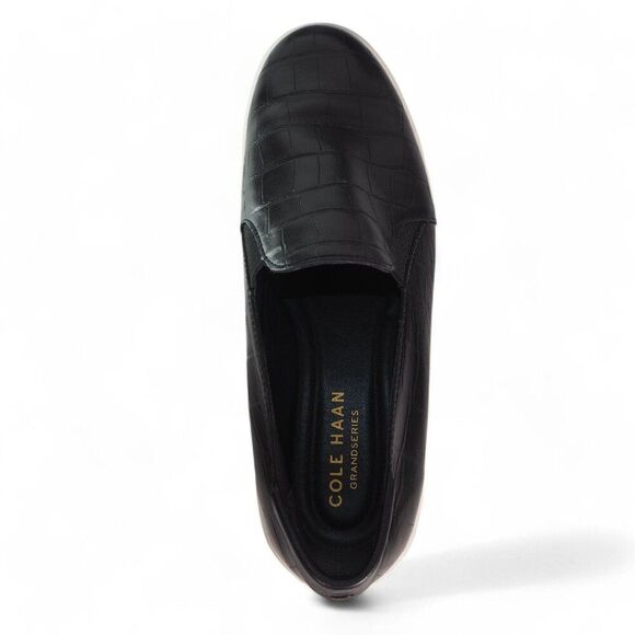 Cole Haan Grandpro Spectator 2.0 Croc Slip-on Loafers Black W21658 Women's 8.5B - Picture 9 of 11